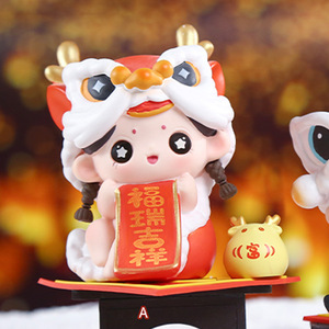 ของขวัญใหม่ จิน รุ่ยฟู วา ของตกแต่งขนาดเล็ก ตุ๊กตาฟูวาสุดน่ารัก ของตกแต่งปีมังกร ขายส่ง - Product Image 2