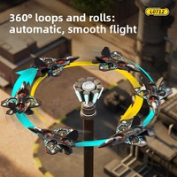 Avion télécommandé, nouveau planeur en mousse à hauteur fixe, modèle de chasseur pour enfants, cadeau pour garçon, utilisation en intérieur à quatre axes avec vidéo FHD 1080p