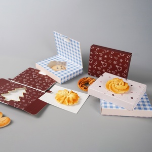Sunshine Custom Print Cookie Snacks Pastries Packaging <b>Box</b> Dessert Loaf <b>Box</b> for <b>Bakery</b> With Clear Window - Product Image 4