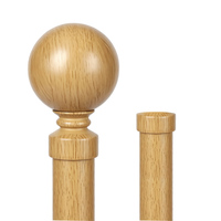 Ensemble de tringles à rideaux doubles en alliage d'aluminium avec embouts en cristal, design moderne, écologique, longueur personnalisable, longue durée de vie