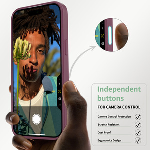 Coque de téléphone avec bouton de contrôle de l'appareil photo pour iPhone 17 18 <span class=keywords><strong>Pro</strong></span> <span class=keywords><strong>Max</strong></span>, antichoc, magnétique, givrée, transparente et protectrice - Product Image 2