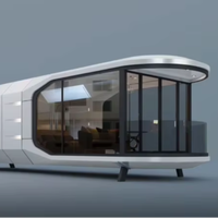 Maison capsule spatiale moderne Maison capsule vaisseau spatial avec salle de bain et cuisine Maisons préfabriquées prêtes à être expédiées