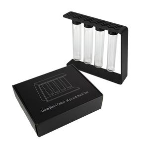 Tubes de rangement pour grains de café, conteneurs hermétiques en verre avec support pour outils à café, présentoir à tube unique - Product Image 2