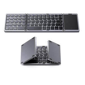 Rechargeable Ultra Thin <b>Usb</b> Type C Keyboards Wireless Tri-system bluetooth Foldable Keyboard for Phones and Tablets - Product Image 1