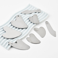 Spatule de fond de teint en acier inoxydable à double tête, cuillère à crème pour les yeux, outil d'artiste maquilleur pour le visage, Yangjiang