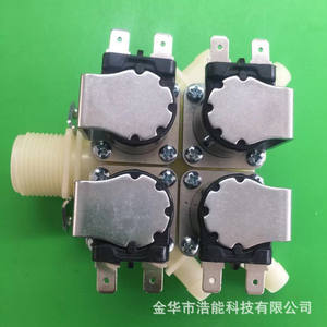 วาล์วระบายน้ำสี่ทางอัตราการไหลสูงสำหรับเครื่องเครื่องดื่ม แรงดันน้ำต่ำ 0-0.02 เมกะปาสคาล ทางเข้าหนึ่งทาง ทางออกสี่ทาง - Product Image 5