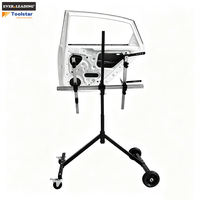 Support de panneau de voiture rotatif en métal 1080x1000x1280mm avec conception anti-basculement pour la préparation à la réparation de collision et la pulvérisation