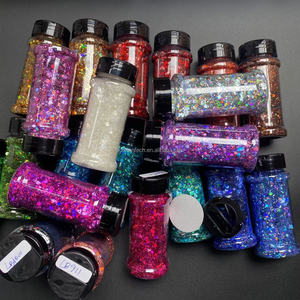 Hoogglans holografische glitter chunky mix 2oz shaker polyester bulk chunky glitter - Product Image 1