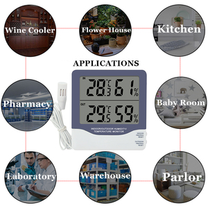 Termometro Digitale CH-927 per Stanza dei Bambini, Sensore di Temperatura e Umidità per Interni ed Esterni - Product Image 6