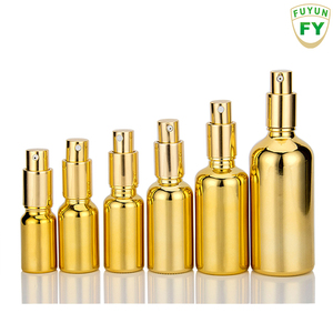 Fuyun Rapido di trasporto del nuovo design di lusso <span class=keywords><strong>100</strong></span> <span class=keywords><strong>ml</strong></span> scorrevole oro pompa bottiglia dello spruzzo di vetro - Product Image 6