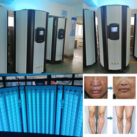 Cabine de photothérapie UVB/UVA 311 nm certifiée US 510K CE, appareil de thérapie par lumière UV pour le corps entier, pour le psoriasis, le vitiligo, l'eczéma, utilisation hospitalière