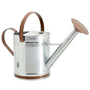 Best Design Galvanized steel watering can with removable rose With Natural Finishing iron watering can Garden Water can - Product Image 3