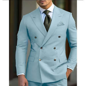 Новый мужской повседневный деловой костюм для ужина и торжественных мероприятий, комплект из 2 предметов: пиджак и брюки Fashionbisou - Product Image 1