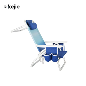 Silla de Playa Plegable de Aluminio Kejie para Exteriores con Bolsillos y Porta Botella - Product Image 1