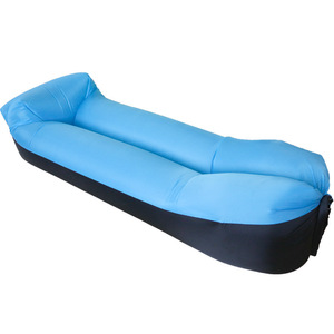 <b>Inflatable</b> <b>Sofa</b> 230x70cm Sky Blue Oxford Fabric Air <b>Bed</b> Portable Outdoor Recliner Folding Double Use - Product Image 1