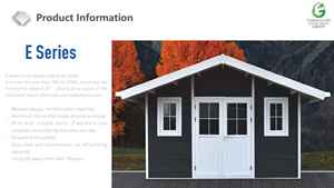 Kit de cabanon en composite <span class=keywords><strong>bois</strong></span>-plastique écologique EasyGreen pour le rangement d'outils européens, résistant à la pourriture, fournisseur en gros, taille personnalisée. - Product Image 2