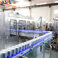 Machine de lavage, remplissage et scellage de canettes en aluminium pour jus pétillant ACE-FILLING 355ml 375ml avec système de nettoyage CIP