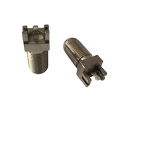 Venta caliente 4 Patas F asiento RF conector al por mayor F adaptador conector coaxial