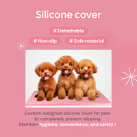 Table de toilettage pour chien de grande taille HEDYS GROOMING, réglable en hauteur, avec support pour laisse, système de levage lisse, construction en acier et contreplaqué manuel