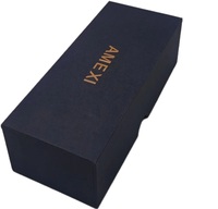 Caja de Regalo para Joyería Reciclable, Laminación Mate, Cierre Magnético, Forro de Esponja, Construcción de Cartón, Embalaje de Cartón con Papel Dorado