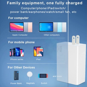 HNT 65W GaN Fast <strong>Charger</strong> UK PPS+PD+QC <strong>USB</strong> TYPE <strong>C</strong> <strong>Plug</strong> 2C1A Rapide Chargeur <strong>Charger</strong> for Laptop Mobile Phone Wall <strong>Charger</strong> - Product Image 6