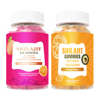 En stock, marque privée, shilajit naturel original, safran, shatavari, gummies au shilajit, gummies au shilajit pur de l'Himalaya pour femmes