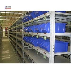 中小工場倉庫金属工具棚システム5層スロットアングル鋼収納棚 - Product Image 4