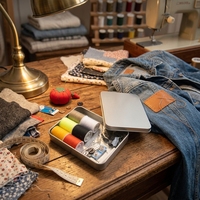 Kit de réparation de points de couture compact 10 pièces pour la maison, les voyages, les urgences, l'école, les cours de bricolage. Achetez en gros pour la revente. OEM ODM.