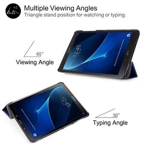 Étui en cuir mince pour <span class=keywords><strong>Samsung</strong></span> <span class=keywords><strong>galaxy</strong></span> <span class=keywords><strong>tab</strong></span> A 10.1 <span class=keywords><strong>2016</strong></span> <span class=keywords><strong>SM</strong></span> <span class=keywords><strong>T580</strong></span> <span class=keywords><strong>SM</strong></span>-T585 fabrication d'usine - Product Image 4