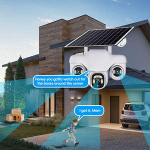 Cámara de Seguridad Solar 4G Wifi con 3 Lentes PTZ, Grabación 24H, Audio Bidireccional, Visión Nocturna, Detección Humana, 12MP, IP66 Impermeable - Product Image 3