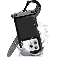 Avec éponge Flottable IPX8 Dry Pouch Lanyard réglable Mobile Bag PVC Waterproof Phone Case