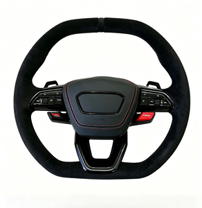 Volant de voiture sport personnalisé de haute qualité en Alcantara pour <span class=keywords><strong>Audi</strong></span> 2012-2024 A3 A4 A5 A6 A7 A8 S3 S4 S5 S6 RS3 RS4 RS5 RS6 TT <span class=keywords><strong>R8</strong></span> - Product Image 1