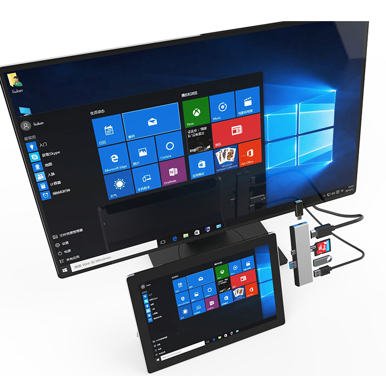 Colorii SC01-B для Surface pro 7 док-станция USB типа C usb хаб для Microsoft планшета док-станция USB c