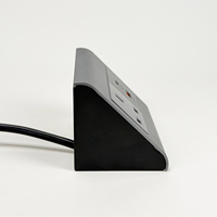 Prise de courant de bureau encastrée, norme britannique, avec chargeur rapide USB C PD 20W, multiprise de bureau inclinée pour table de bureau