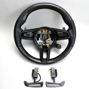Volante de Fibra de Carbono para Porsche 718 911 991 992 GT2 GT3 GT4 Cayenne Macan Panamera, Plug and Play, OEM de Fábrica - Product Image 4