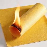 Feutre en polyimide P84, tissu filtrant haute température 260°C, ignifuge UL94 V-0, non-tissé pour l'incinération des déchets et les fours de fusion d'usines sidérurgiques