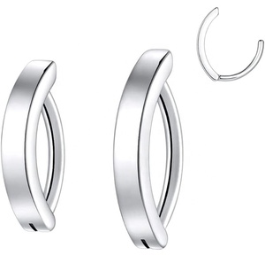 Implant Grade G23 F136 Titane 18K Or PVD Plaqué Brillant <span class=keywords><strong>Site</strong></span> Clip Nombril Anneau Titane Clicker Ventre Anneaux Piercing Bijoux - Product Image 6