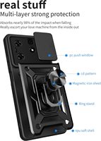 Coques de téléphone portable à fenêtre coulissante pour itel S23 Plus A60 A70 Protection de l'objectif de l'appareil photo Couverture arrière antichoc