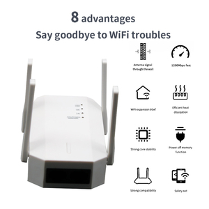 EDUP 5GHz <span class=keywords><strong>Wifi</strong></span> <span class=keywords><strong>Repeater</strong></span> 1200Mbps <span class=keywords><strong>Wifi</strong></span> <span class=keywords><strong>Repeater</strong></span> pin <span class=keywords><strong>Powered</strong></span> 2.4G <span class=keywords><strong>Wifi</strong></span> tầm xa Extender 5G Wi-Fi tín hiệu khuếch đại - Product Image 2