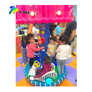 Manège interactif tactile d'intérieur à 3 places pour enfants, mini-carrousel à balançoires en fibre de verre, modèle amovible M <span class=keywords><strong>SKY</strong></span> KA-660 - Product Image 1