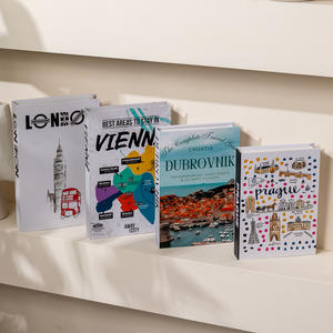 Adornos modelo <span class=keywords><strong>casa</strong></span> Villa decoraciones suaves negro blanco gris famosa ciudad libro <span class=keywords><strong>papel</strong></span> mesa <span class=keywords><strong>de</strong></span> centro escritorio libro decorativo - Product Image 2