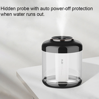 Humidificateur évaporatif portable grande capacité alimenté par USB, aromathérapie, 1 an de garantie, pour hôtel, bureau, maison, voiture, camping-car, avec veilleuse