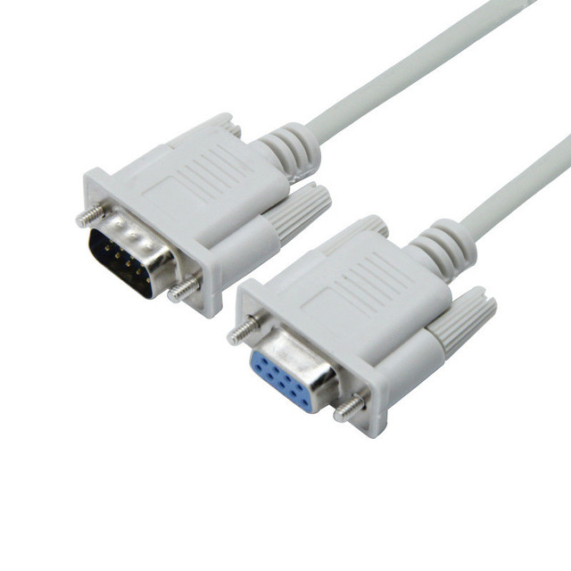 Custom DB9 Serial Cable Assembly Male to Female RS232 D-Sub Cable for Industrial Control Equipment