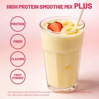 Poudre de repas complète riche en protéines OEM, saveur fraise banane, mélange pour smoothie protéiné avec poudre de fruits, 20g de protéines pour smoothie