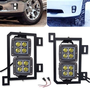 New xe phía trước Hidden <span class=keywords><strong>Bumper</strong></span> LED Sương Mù Ánh Sáng Gắn Chân đế cho 1500 2013 2018 tiêu chuẩn 12 tháng bảo hành - Product Image 1