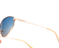 Lunettes de soleil tendance GS7044 pour femmes, monture métallique, verres hexagonaux diamantés, protection UV400, vente en gros