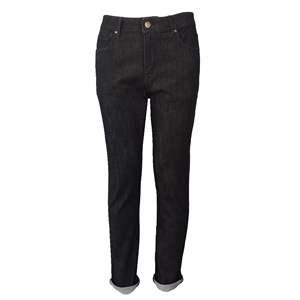 Jean en coton respirant coupe droite style urbain, décontracté et extensible, couleur unie - Product Image 2