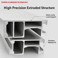 Poutre de portique en aluminium extrudé série 6000 |   Composant structurel de machine de découpe laser avec services de soudage et de pliage