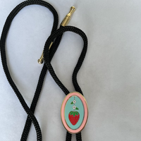 À la mode En Vrac Transparent Verre Métal Logo Personnalisé Éventail Fait Émail Broche Fabrication Personnalisé Bolo Cravate