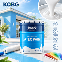 Peinture au latex à base d'eau de haute qualité pour murs intérieurs et extérieurs, peinture à l'émulsion acrylique à faible teneur en COV, fournisseur d'usine OEM ODM en Chine